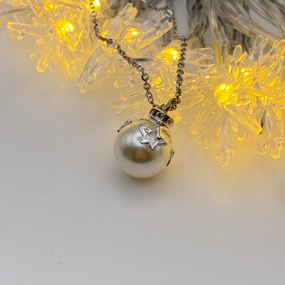 White Bauble Necklace