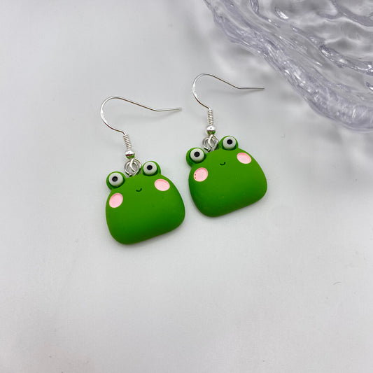 Frog Head Earrings