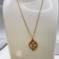 Gold Mother and Child Necklace