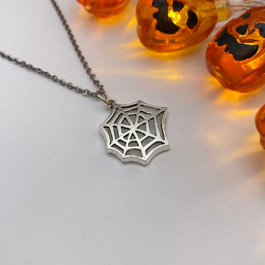 Spider Cobweb Necklace