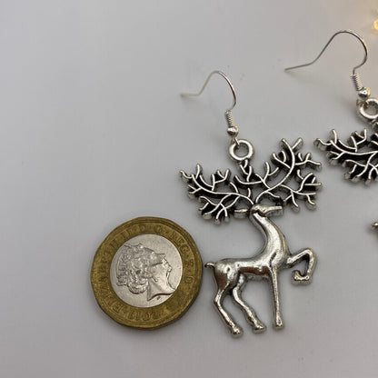 Big Antler Reindeer Earrings