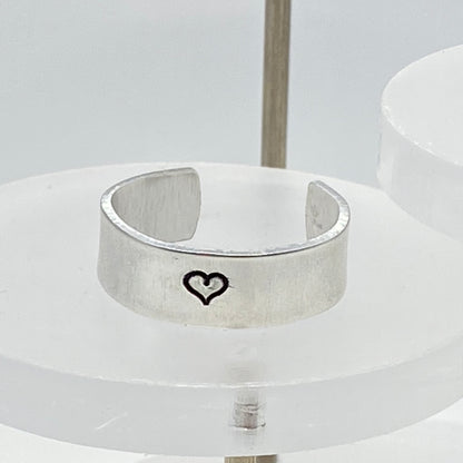 Heart Stamped Ring