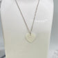 Mother of Pearl Shell Heart Necklace