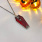 Red Spider Coffin Necklace