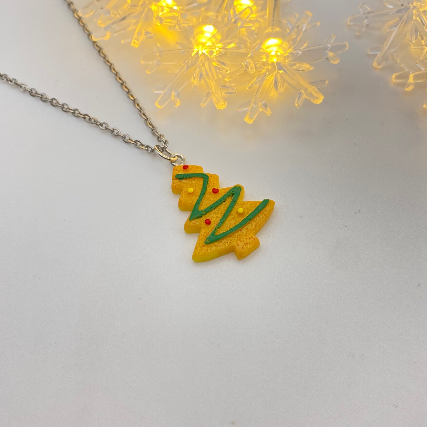 Gingerbread Tree Necklace