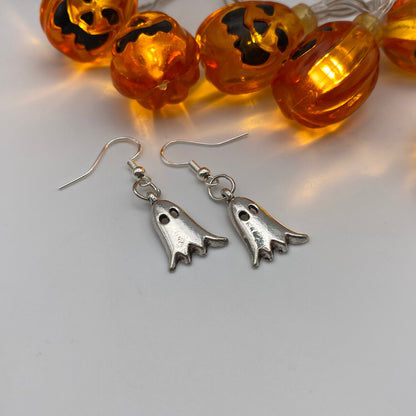 Silver Ghost Earrings