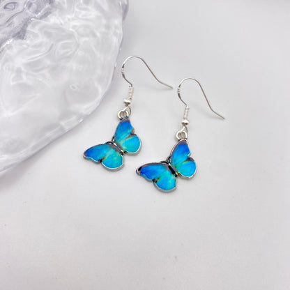 Blue Butterfly Earrings