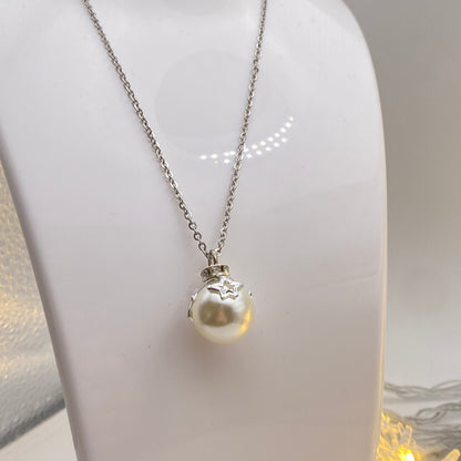 White Bauble Necklace