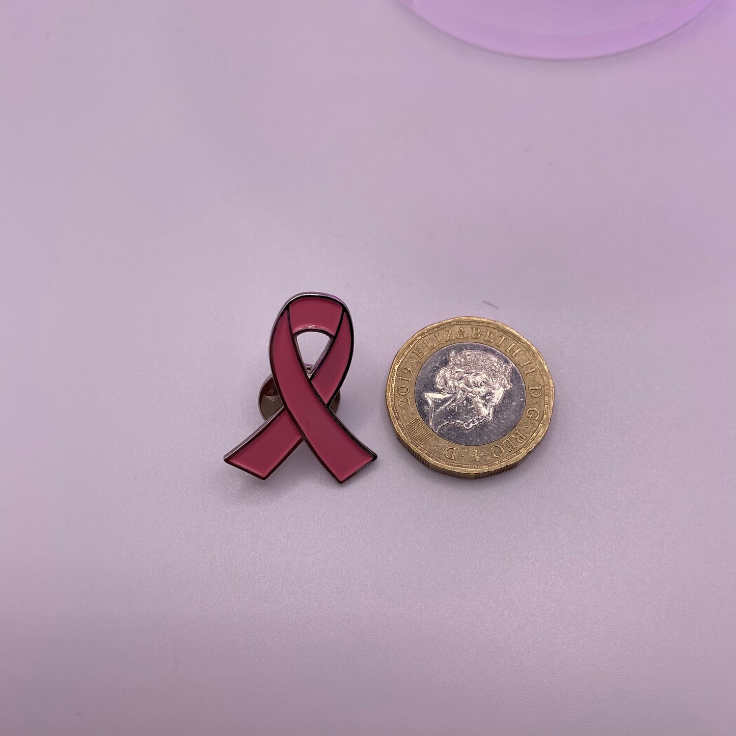 Breast Cancer Awareness Ribbon Pin Badge