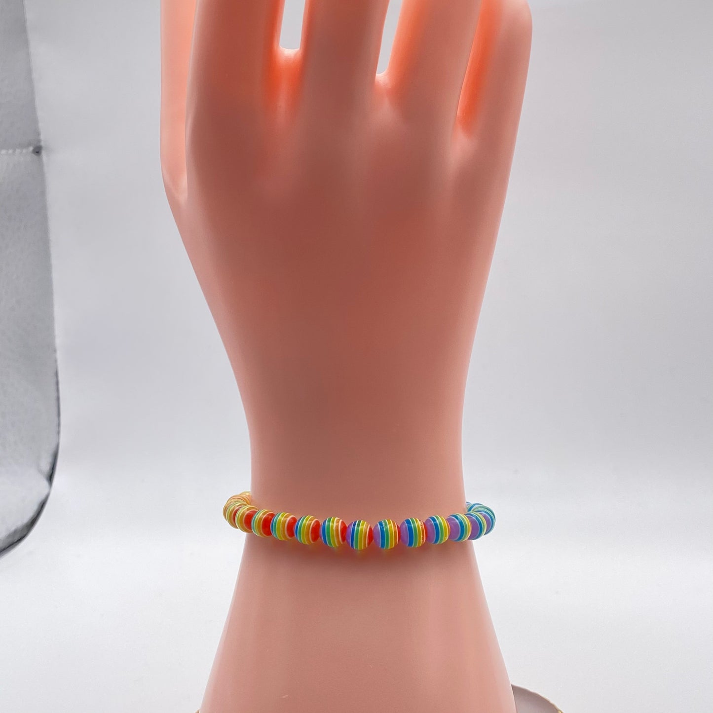 Round Rainbow Beads Bracelet