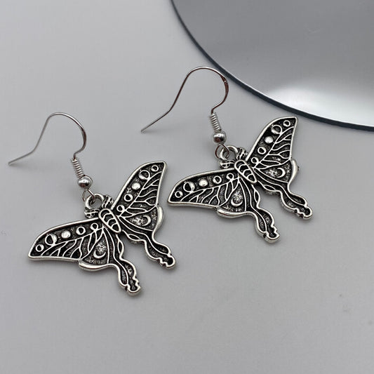 Lunar Magic Butterfly Moth Earrings