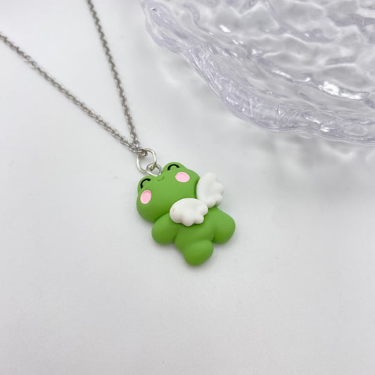 Frog Angel Necklace