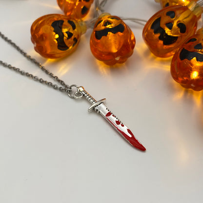 Bloody Sword Dagger Necklace