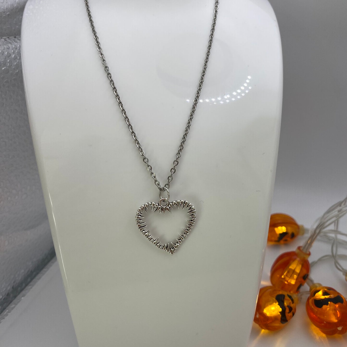 Spiked Heart Necklace