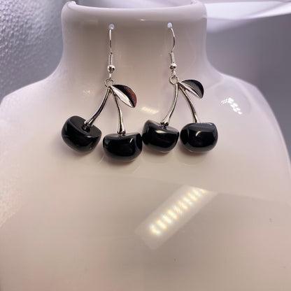 Black Cherry Earrings