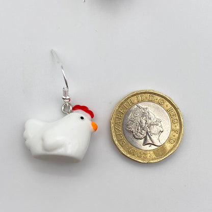 Chicken Earrings