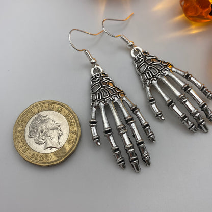 Skeleton Hand Earrings