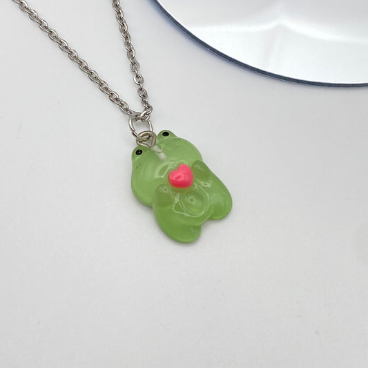 Frog Heart Necklace