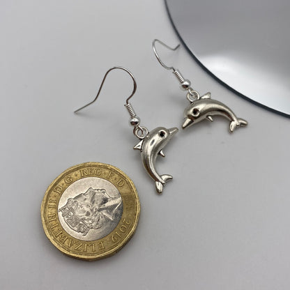 Small Dolphin Earrings