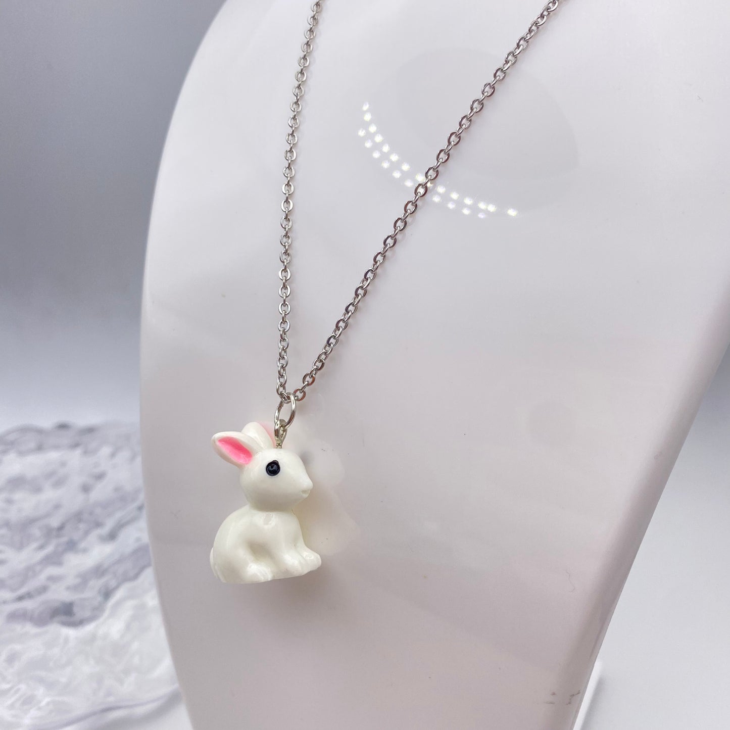 White Rabbit Necklace