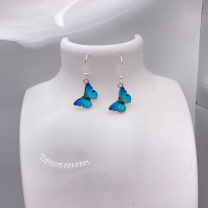 Blue Butterfly Earrings