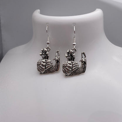 Mushroom Snail Earrings