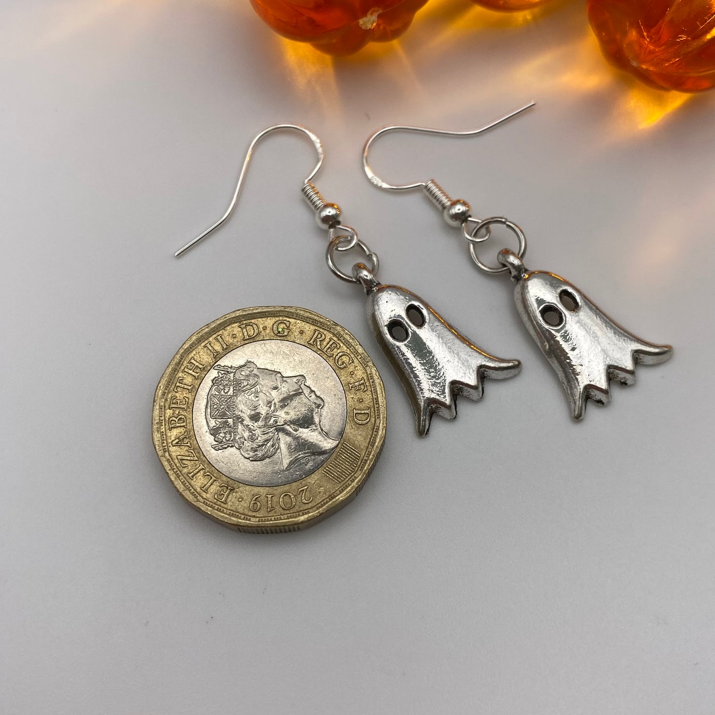 Silver Ghost Earrings