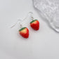 Red Strawberry Earrings (smaller size)