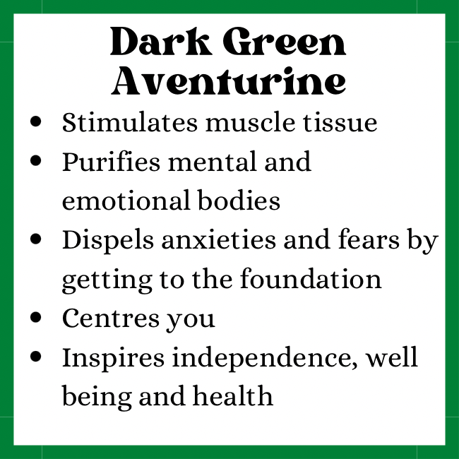 Dark Green Aventurine Crystal Tumble