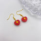 Small Pomegranate Earrings