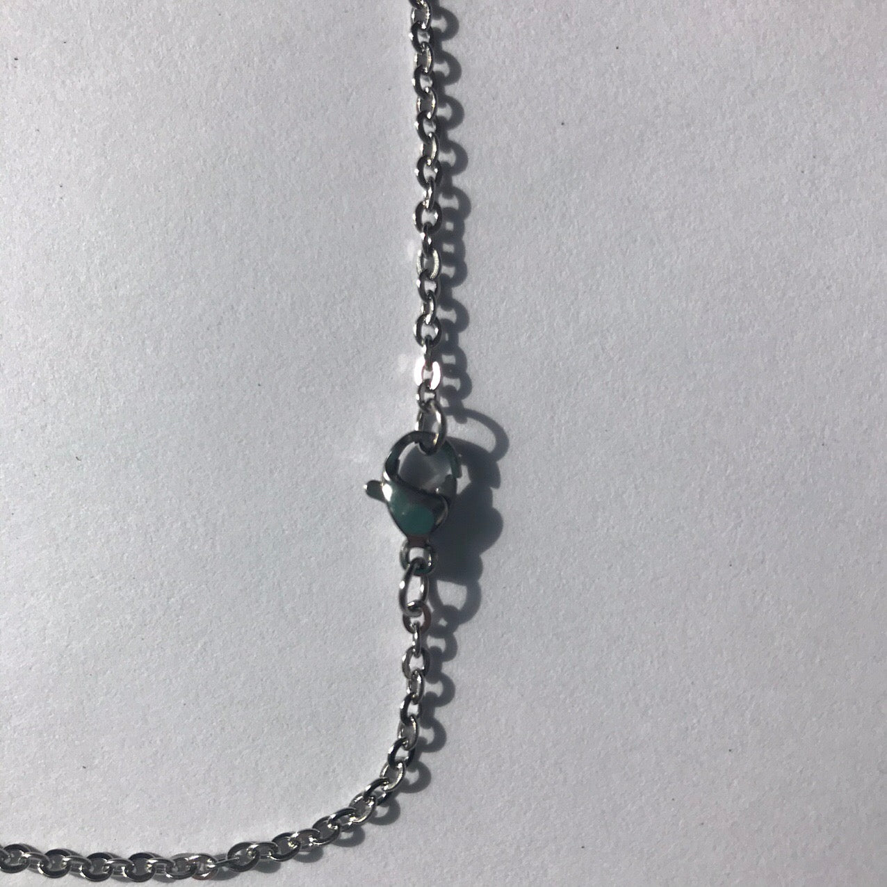 Custom Black Blocks / Neon Letters Necklace