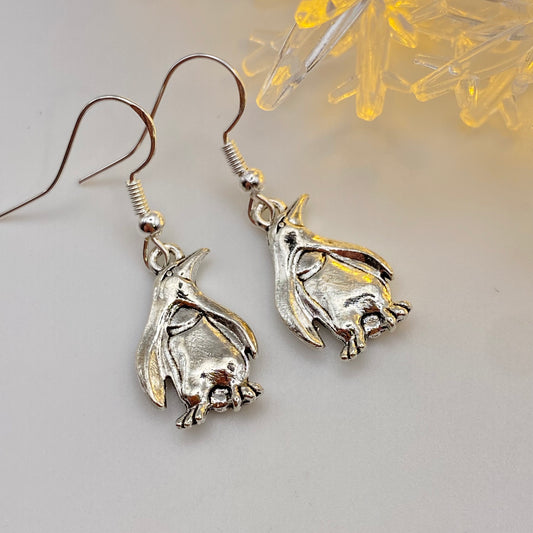 Silver Penguin Earrings