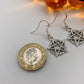Textured Pentagram Earrings