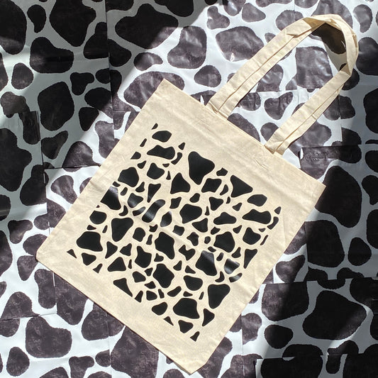 Cow Print Tote Bag