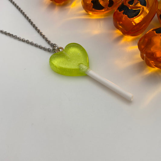 Green Lollipop Necklace
