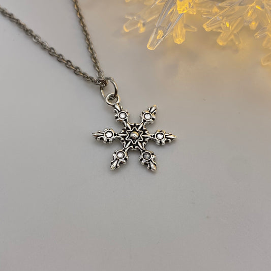 Circle Snowflake Necklace