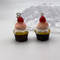 Pink Icing Cupcake Earrings