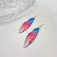 Big Purple and Blue Fairy Wing Earrings