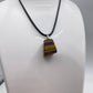 Tigers Eye Crystal Chunk Necklace on Black Cord
