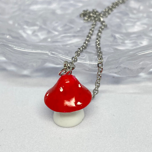 Red Mushroom Necklace