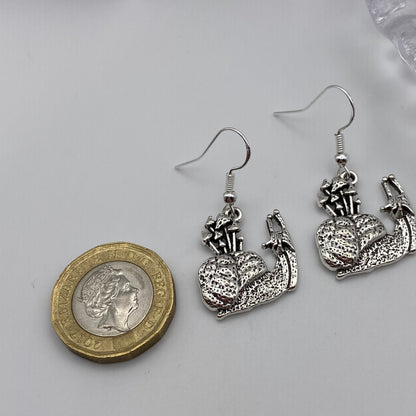 Mushroom Snail Earrings