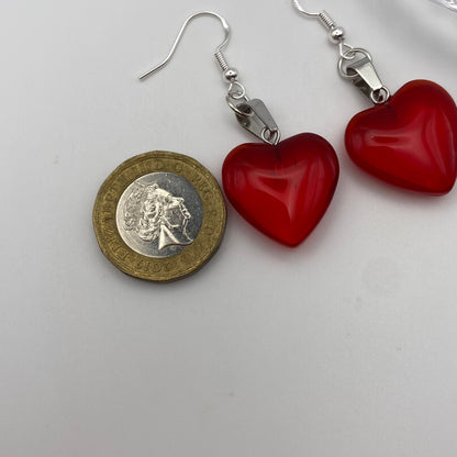 Red Heart Earrings