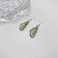 Small Green Fairy Wing Earrings