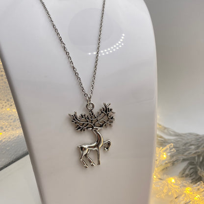 Big Antler Reindeer Necklace