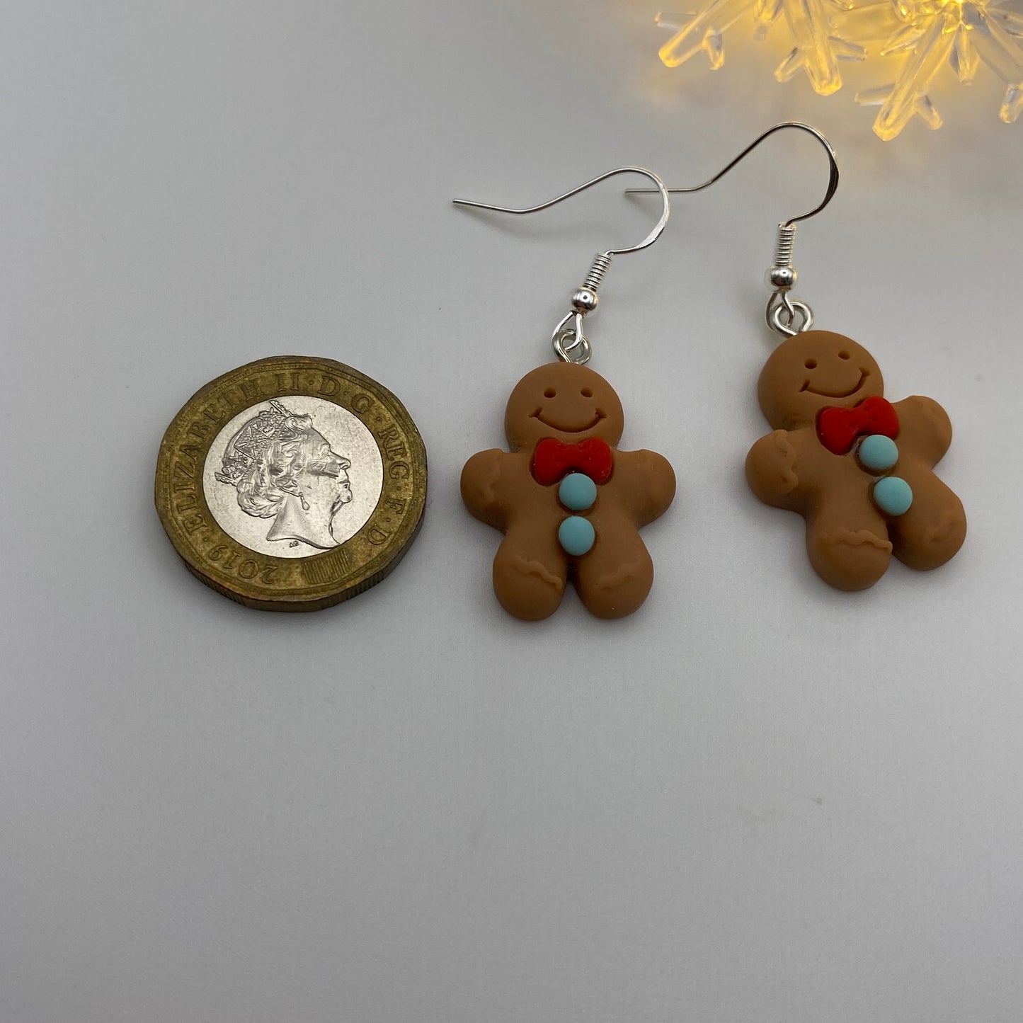 Brown Gingerbread Man Earrings