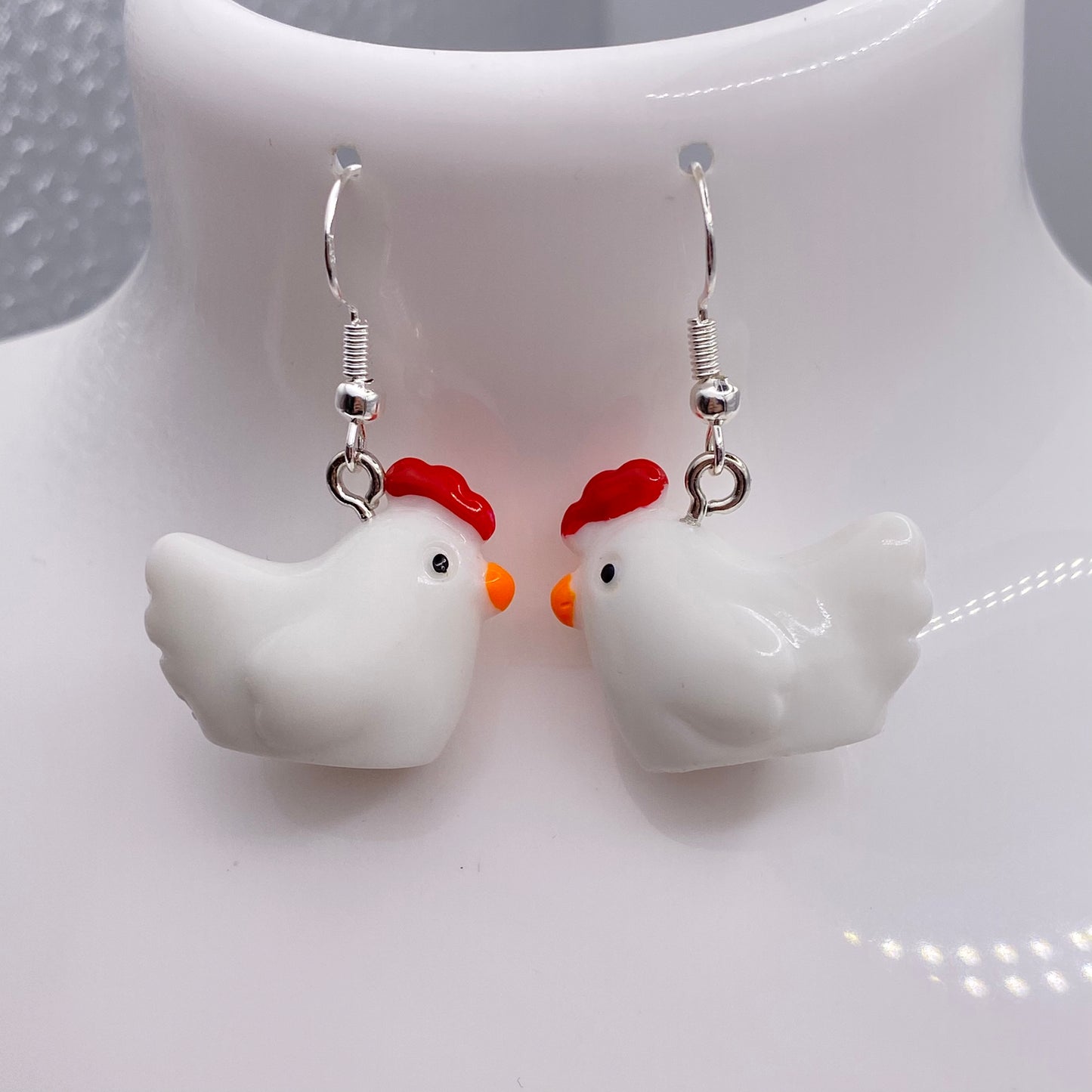 Chicken Earrings