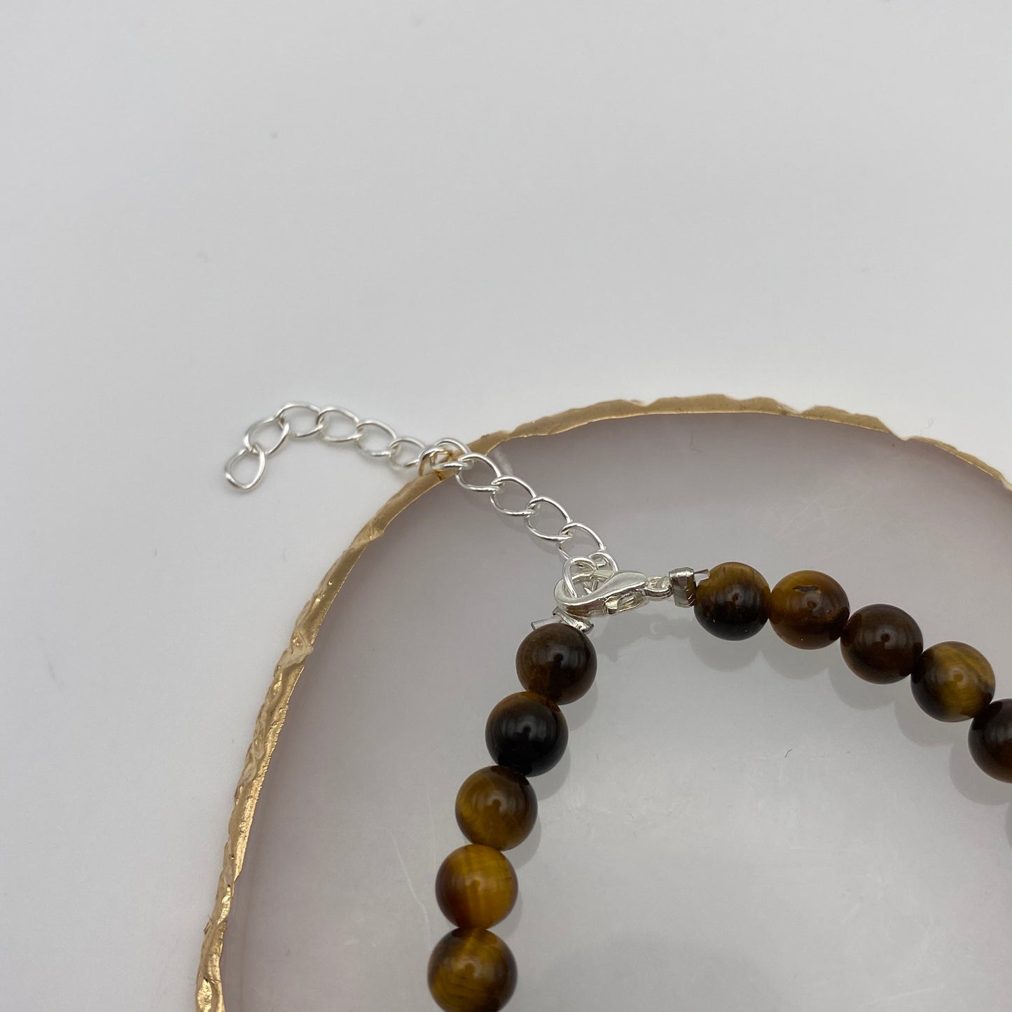 Round Tigers Eye Crystal Bracelet