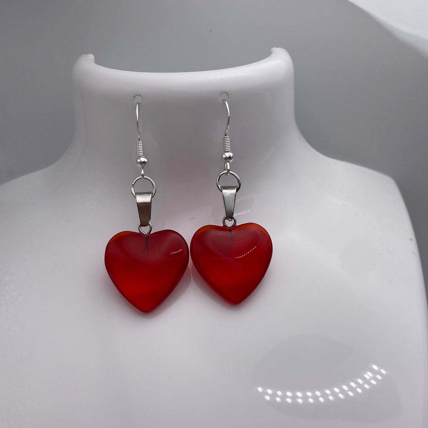 Red Heart Earrings