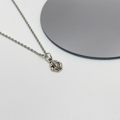 Silver Frog Necklace