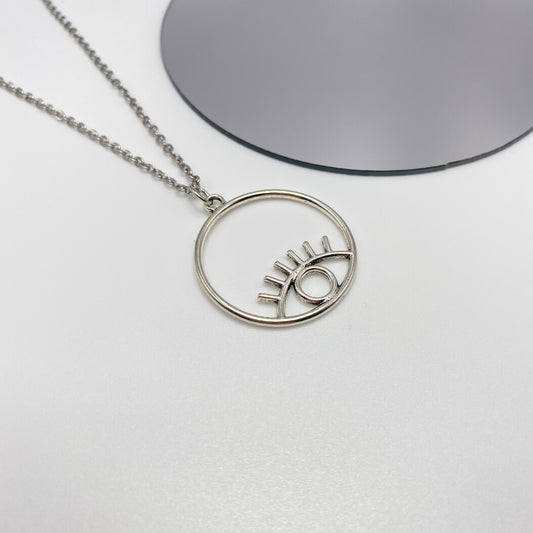 Eye Hoop Necklace